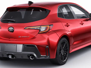 Toyota GR Corolla 2023 2 versions 3D Model