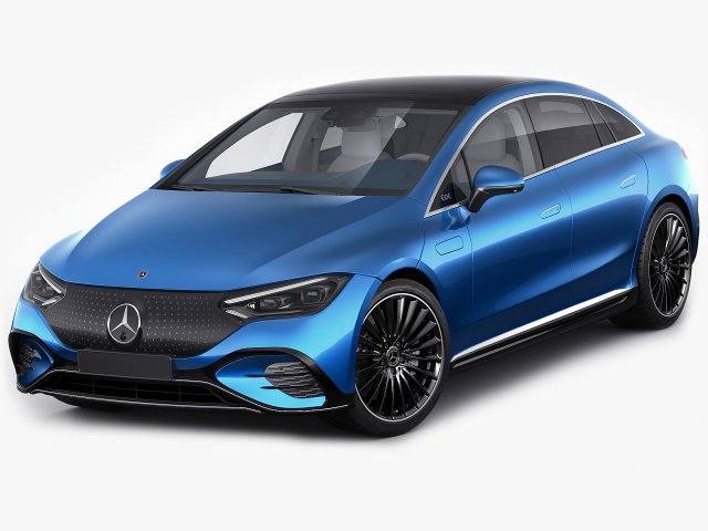 Mercedes EQE 2023 3D Model .c4d .max .obj .3ds .fbx .stl .blend 