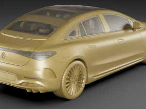 Mercedes EQE 2023 3D Model