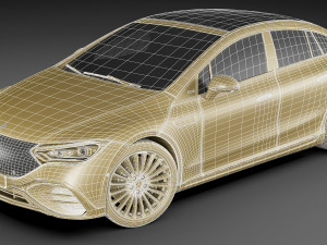 Mercedes EQE 2023 3D Model