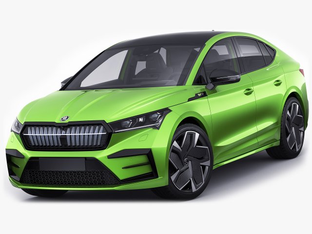 Skoda Enyaq Coupe RS iV 2022 Modèle 3D .c4d .max .obj .3ds .fbx .stl .blend 