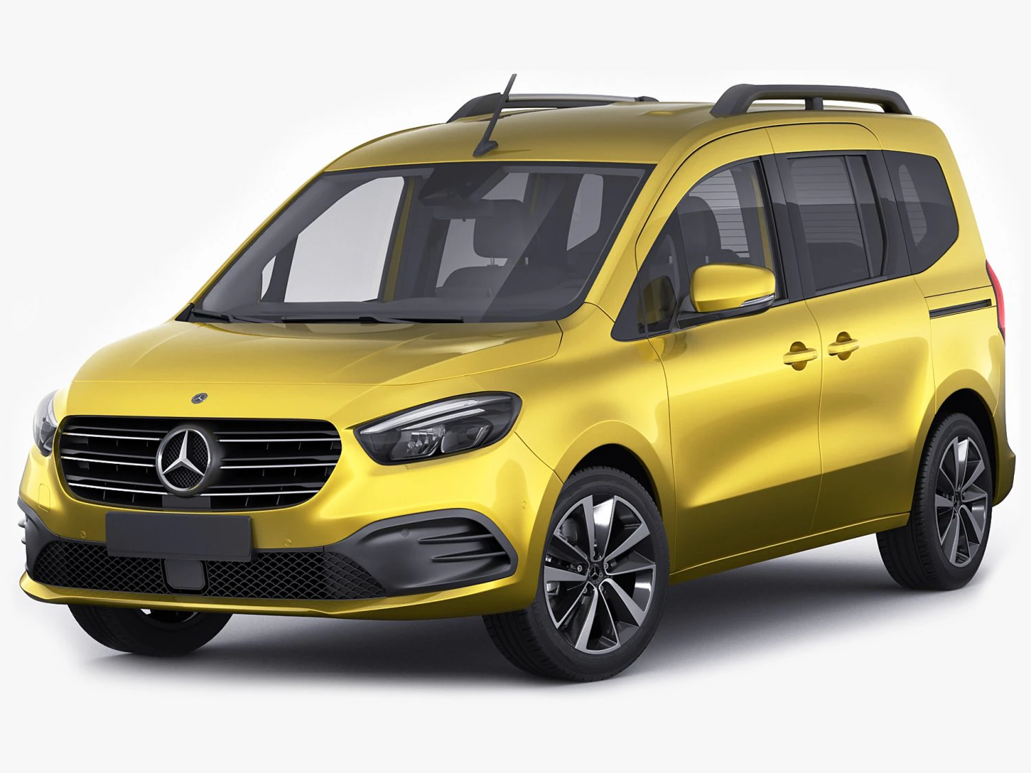 Mercedes T-class 2023 3D Model .c4d .max .obj .3ds .fbx .stl .blend 