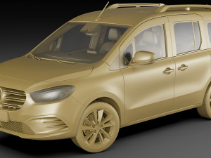 Mercedes T-class 2023 3D Модель