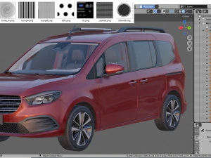 Mercedes T-class 2023 3D Model