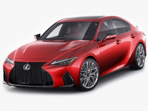 Lexus IS500 F-Sport Performance 2022 3D Modell