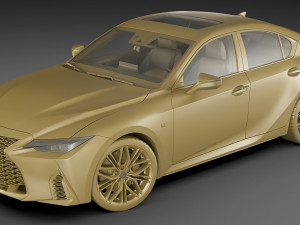 Lexus IS500 F-Sport Performance 2022 3D 모델