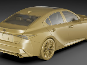 Lexus IS500 F-Sport Performance 2022 3D 모델