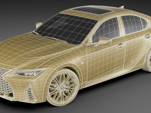 Lexus IS500 F-Sport Performance 2022 3D 모델