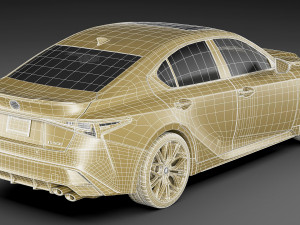 Lexus IS500 F-Sport Performance 2022 3D 모델