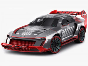 Концепт Audi S1 ​​Hoonitron 2021 3D Модель