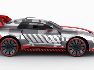 Audi S1 ​​Hoonitron Konsepti 2021 3D Model