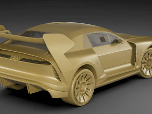 Audi S1 ​​Hoonitron Konsepti 2021 3D Model