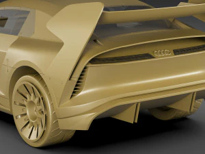 Audi S1 ​​Hoonitron Konsepti 2021 3D Model