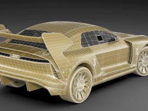 Audi S1 ​​Hoonitron Konsepti 2021 3D Model