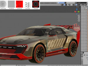 Audi S1 ​​Hoonitron Konsepti 2021 3D Model