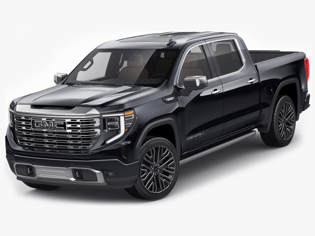 Pick-up Truck Sierra Denali 2022 3D Модель .c4d .max .obj .3ds .fbx .stl .blend 