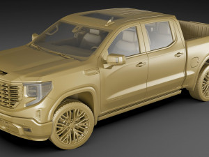 Pick-up Truck Sierra Denali 2022 3D Модель