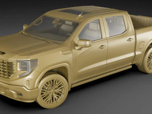 Пикап Sierra Denali 2022 3D Модель