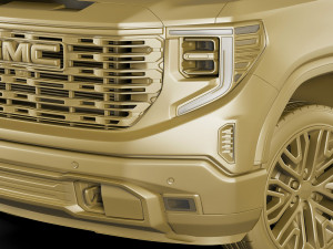 Pick-up Truck Sierra Denali 2022 3D Модель