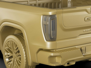 Pick-up Truck Sierra Denali 2022 3D Модель
