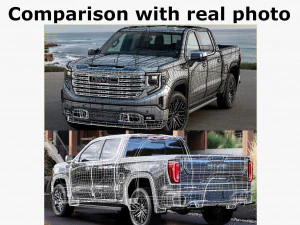 Пикап Sierra Denali 2022 3D Модель