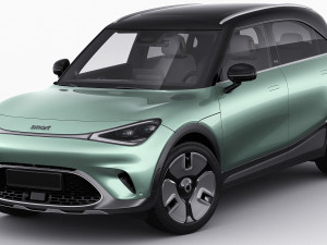 Smart 1 One 2023 with interior 3D-Modell