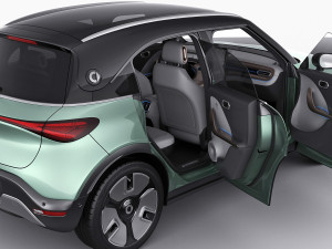 Smart 1 One 2023 with interior 3D-Modell