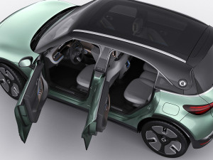 Smart 1 One 2023 with interior 3D-Modell