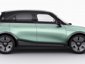 Smart 1 One 2023 with interior 3D-Modell