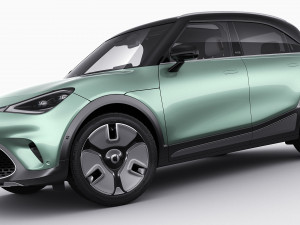 Smart 1 One 2023 with interior 3D-Modell