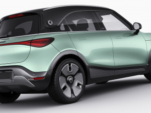 Smart 1 One 2023 with interior 3D-Modell