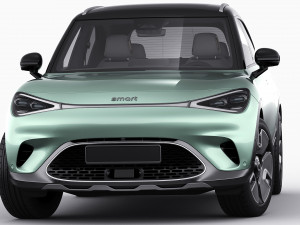Smart 1 One 2023 with interior 3D-Modell