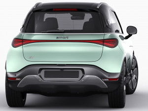 Smart 1 One 2023 with interior 3D-Modell