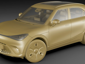 Smart 1 One 2023 with interior 3D-Modell