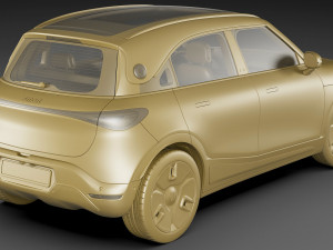 Smart 1 One 2023 with interior 3D-Modell