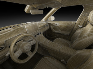 Smart 1 One 2023 with interior 3D-Modell