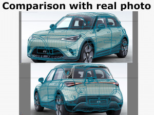 Smart 1 One 2023 with interior 3D-Modell