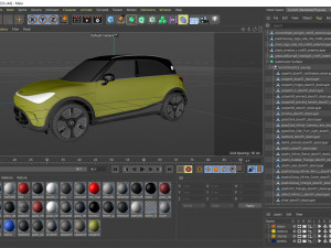 Smart 1 One 2023 with interior 3D-Modell