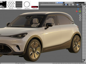 Smart 1 One 2023 with interior 3D-Modell
