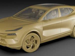 Lotus Eletre 2023 with interior Model 3D