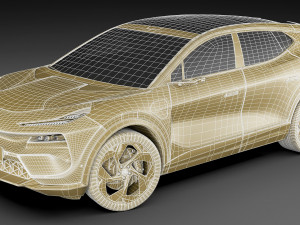 Lotus Eletre 2023 with interior Model 3D