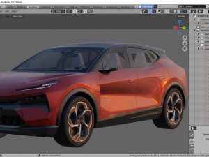 Lotus Eletre 2023 with interior Model 3D