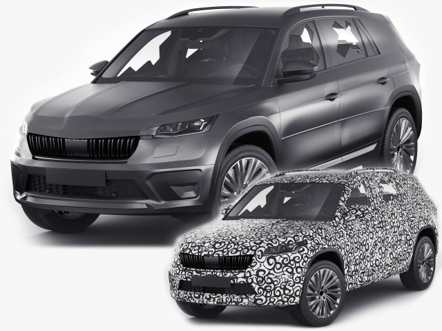 Test prototype SUV in camouflage Modèle 3D .c4d .max .obj .3ds .fbx .stl .blend 