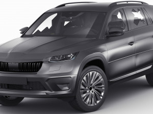 Test prototype SUV in camouflage Modèle 3D