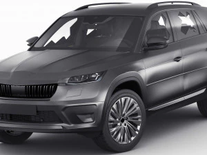 Test prototype SUV in camouflage 3D Model