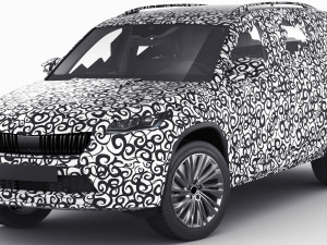 Test prototype SUV in camouflage Modèle 3D