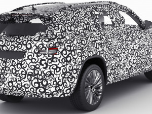 Test prototype SUV in camouflage Modèle 3D