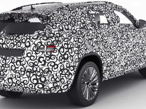 Test prototype SUV in camouflage 3D Model