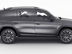 Test prototype SUV in camouflage Modèle 3D