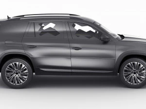 Test prototype SUV in camouflage 3D Model